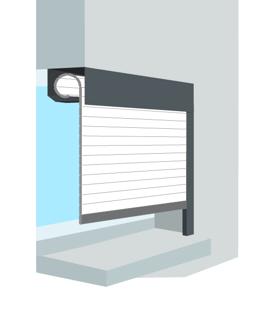 Sous linteau (tableau) – Enroulement Interieur